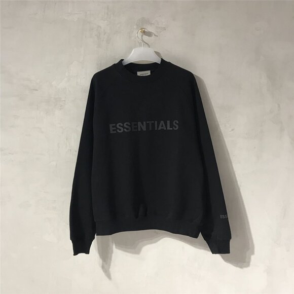 Fear of God Black Crew Neck Sweatshirt - Picture 1 of 7
